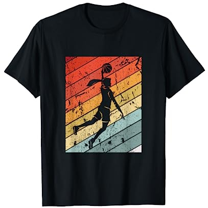 Basketball Girl Retro Slam Dunk Basketball Mädchen T-Shirt