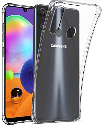 CoolGadget Ultra Crystal Clear Hülle für Samsung Galaxy A20s, Transparente TPU Schutzhülle mit Stoßschutz, Klar