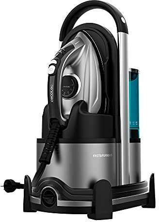 Cecotec Centrale vapeur Fast&Furious 9040 Absolute. 2600 W, pression de 8 bars, Turbo Slide Pro, Auto Shut Off. 240 g/min de vapeur continue et 550 g/min de course de vapeur. (Sans crochet extensible)
