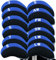 Golf Iron Head Covers Neoprene numbers Value 12 Pcs Set, Golf Iron Headcovers Protector for Club Mens Elasticity Protable Fit All Brands Not Visible (12 Pcs-Blue)