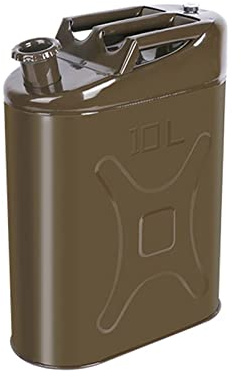 Recipientes para gasolina Petrol Can Metal Portable Motocicleta Contenedor de combustible Diesel Petrol Aceite Agua Agua Gasolina Jerry Poder With Spout, Para Combustibles Gasoline Cars, Camiones, E