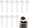LATRAT Cucharas medidoras de 20 cucharas medidoras de café, cucharas de plástico en polvo, cucharas dosificadoras de 10 gramos de plástico cucharadas de leche en polvo, hornear, dosificar ayuda