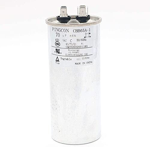 Fasizi Motor Condensador 70uF CBB65 para Aire Acondicionado 450VAC SH 40/70/21 50/60Hz