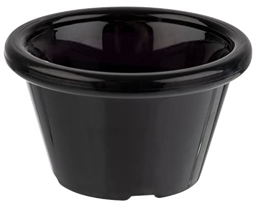 APS 40762 Lot de 12 coupelles en plastique Noir Ø 6 cm Hauteur 3,5 cm