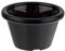 APS 40762 Dipschälchen, 12er-Set, Kunststoff, Ø 6 cm, Höhe 3,5 cm, schwarz