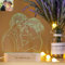 ASD Jewerly 7 Farben Nachttischlampe Personifizierte Foto 3D Nachtlampe LED Nachtlicht Dekoration Acryl für Kinderzimmer Wohnzimmer USB Kabel zum Kinder Geschenk