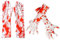 KASESSS 2 Paare Halloween Blutige Handschuhe, Zombie Kostüm Blut Handschuhe, Unheimlich Handschuhe, Horror Weiße Lange Handschuhe für Horror-Clown, Killer, Psycho, Karneval, Mottoparty, Halloween