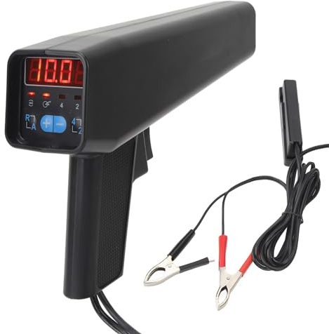 Sxhlseller 12 V Zündlichtpistole mit Verschiebbarem Sensorclip – Induktiver Benzinmotor Zündzeitpunktpistole, Kfz Werkzeug für Auto, Motorrad, Marine