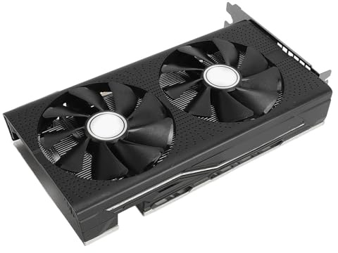 Carte Graphique RX470 8 Go, GDDR5 256 Bits, Prise en DirectX 12 3D API, Cartes Graphiques pour Ordinateur GPU avec Ports DVI D, PCI Express 3.0 X16 avec Double Ventilateur