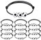 12 Pcs Braccialetti da Calcio per Bambini, Braccialetti Sportivi da Calcio Intrecciati, Bomboniere Sportive, Braccialetti dell'Amicizia Intrecciati Regolabili, per Compleanni Sportivi per Bambini