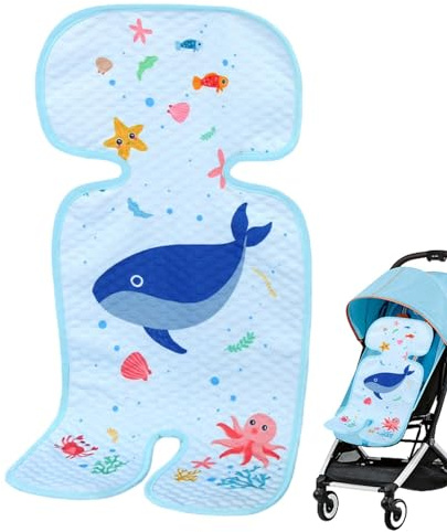 Atmungsaktive Sommer Sitzeinlage, Sitzauflage für Kinderwagen und Kindersitz, Kühlt und schützt den Sitzbezug vor Flecken