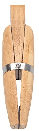 Haosie Wooden Ring Clamp, Jewelry Making Wood Clamp, Wooden Bench Jewelers Holder, with Wedge Lock, for Jewelry Making (7.48 x 1.97 x 1.38 inch)