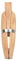 Haosie Wooden Ring Clamp, Jewelry Making Wood Clamp, Wooden Bench Jewelers Holder, with Wedge Lock, for Jewelry Making (7.48 x 1.97 x 1.38 inch)
