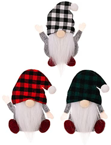 COLLBATH 3 Piezas Cubiertos Forma De Enano Navideño Porta Cubiertos Temático para Fiesta Porta De Enano para Decoración De Mesa Navideña