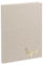 AWASG Notizbuch A5 – Personalisiert mit Name – Notizheft 200 Seiten dotted – Leinencover Grammatur 100g/m² - Blumendesign (beige)