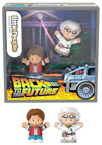Little People Collector Back to the Future Special Edition Set for Movie Fans, 2 Figures in a Display Package ​, JFD74