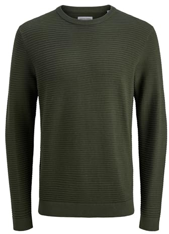 JACK & JONES Male Strickpullover Einfarbig Strickpullover