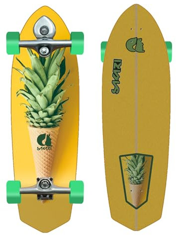 Sakari Surfskate Skateboard mit Buri Surf Skate Trucks - Pinetto 33 Sword