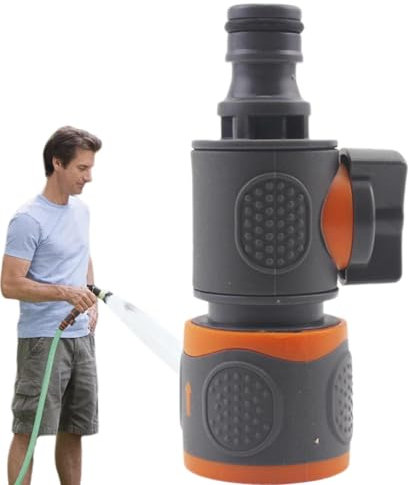 Buerfu 2 Stück Gartenschlauch Kupplung Schlauchkupplung Mit Regulierventil,Wasserschlauch Schnellverbinder, Gartenschlauch Absperrhahn