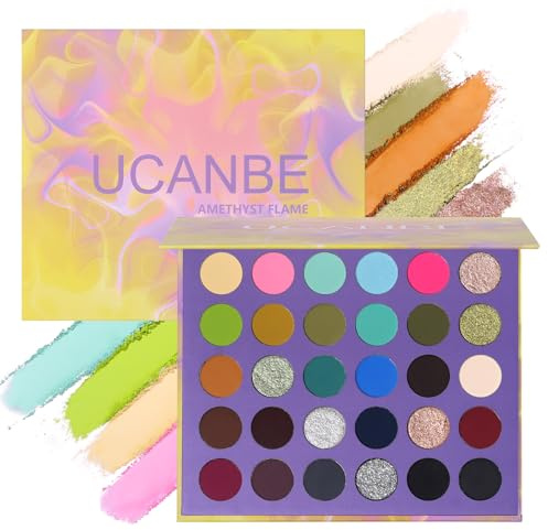 UCANBE Palette Ombretti 30 Colori Macaron & Nude | Toni macaron e nude scuri, finish opaco e glitter. Trucco occhi alta pigmentazione lunga durata. Ottimo regalo