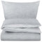 Carpe Sonno® Baumwoll Bettwäsche 155x200 Baumwolle | Wende-Bettwäsche Grau Silber | Renforce Bettbezug 155x200 | Duvet Cover Set | Bettwäsche-Set auch als Allergiker Bettwäsche Baumwolle geeignet