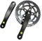 Entgoinggo Juego de bielas para bicicleta de carretera 50/34T, doble plato de 170 mm, manivela de agujero cuadrado de 8-10 velocidades, compatible con bicicleta de montaña