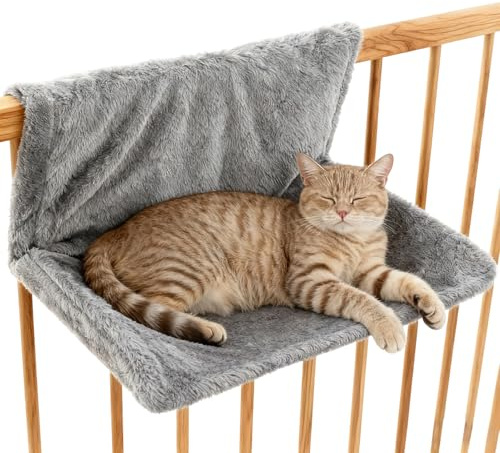 Heating Cat Bed, Radiator Bed for Cats with Soft Plush, Cat Heating Lounger, Cat Hammock for Heaters, Cat Bed Heating and Cat Hammock for All Standard Radiators, Safe and Stable