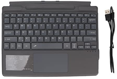 Ailgely Portable Wireless Keyboard for Pro 8, Pro X, Compact Slim Design, Mechanical Buttons, Oversized Trackpad, Colorful Backlight, Magnetic Connection, 5.0, 10m Range, Scissor