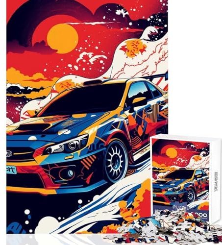 1000-teiliges Puzzle für Erwachsene Subaru Impreza WRX STI DIY-Spielzeug Geburtstagsgeschenk Familienspiel geeignet als Schreibtischdekoration Größe 38x26cm