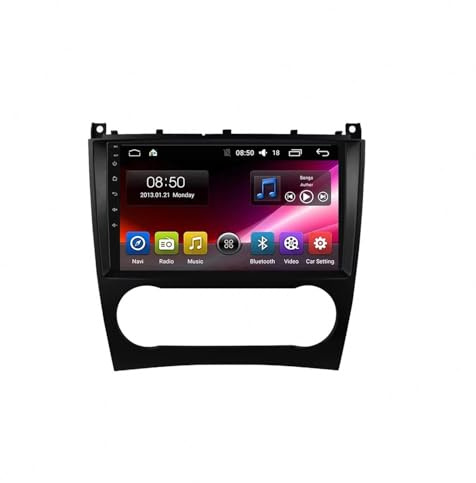2-Din Autoradio für Benz CLC W203 2004-2010 9 Zoll Android 15 Car Radio mit Bluetooth GPS WiFi Fm UBS Für, 4 Core 2G+64G
