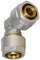 Wiroflex Winkel inklusive Adapter, 1 Stück, 26 x 26 mm, gold/silber/chrom/kupfer, 26329 0