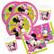 Set de fiesta de 36 piezas, diseño de Minnie Mouse – Minnie Happy Helpers – platos, vasos y servilletas para 8 niños