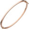 Jobo Damen-Armreif aus 14 Karat 585 Rosegold oval 17 cm