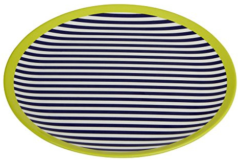 Premier Housewares Mimo Stripe Side Plate, Melamine, Multi-Colour, 20 x 20 x 1 cm