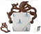 Dekorativer Toilettenpapierhalter aus Gusseisen - Wandmontiertes Oktopus-Dekor für das Badezimmer - Krake, maritimes Badzubehör - Einfache Montage Dank mitgelieferter Schrauben und Dübel - Rostbraun