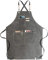 RAPRON Canvas Schürze Herren Damen - Denim Kochschürze mit Taschen - Grillschürze für Männer und Frauen - Lange Schürzen für Kochen arbeits Backen- Geschenk für Küchenchefs, Oma, Opa (Grau)