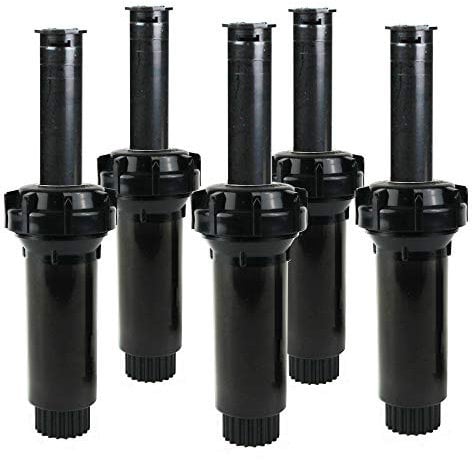 Toro 53461 - Paquete de 5, 570 Series 3 Pulgadas 15 pies, aspersor emergente, Negro