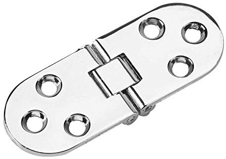 80 * 30mm Mesa Puerta Escritorio Ventana Bisagra Aleación de zinc Metal Borde redondo Máquina de coser Mesa plegable Muebles Bandeja Flip Bisagra(Plata)