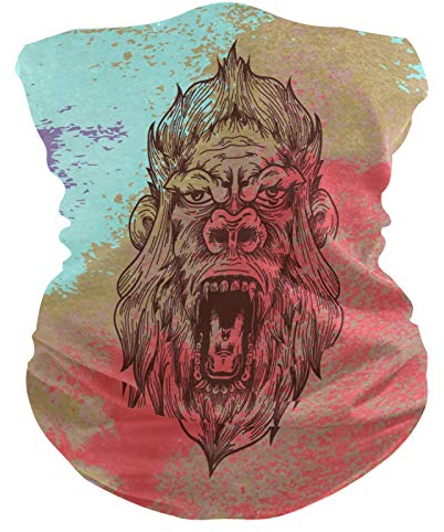 Tier König AFFE AFFE Gesichtsmaske Kopftuch Bandanas Stirnband Schlauchtuch Männer Frauen Kopfbedeckang Halstuch Gesichtsschal Den Sport