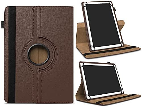 AKNICI Funda Universal Tablet 9,6 9,7 10 10,1 10,2 Pulgadas para iPad Huawei Lenovo Samsung Acer DELL HP VANKYO TECLAST Blackview YOTOPT BQ Aquaris Fusion5 TOSCIDO BEISTA LNMBBS ZONKO FACETEL, Marrón