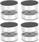 ASHATA 4PCS Aluminum Spring Speakers Spikes Damping Pad Isolation Stand Feet for HiFi Amplifiers/Speaker/Turntable/Player (Silver)