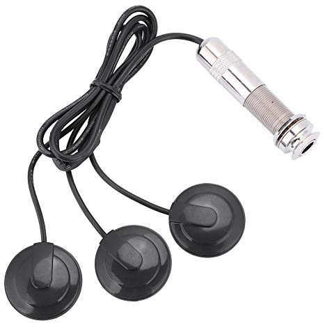 Piezo Tonabnehmer, 6,35 mm Pickup Piezo Tonabnehmer Mikrofon Pickup für Akustikgitarre Violine Banjo Ukulele Mandoline Instrumente