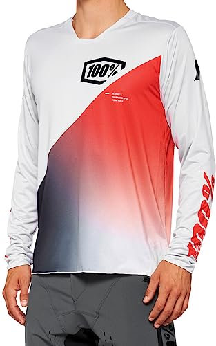 100% MTB-Jersey Langarm R-Core X Grau Gr. L