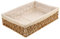 YARNOW Rattankorb Regalkorb Geflochten Rattan Korb Schrankkorb Ablagekorb Make Up Organizer Container Deko Korb Aufbewahrungskorb für Küche Bade Wohnzimmer Tischdeko
