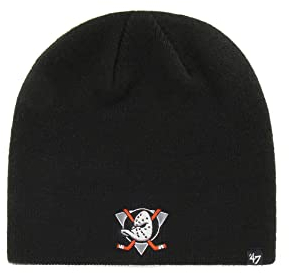 '47 Brand Beanie Anaheim Ducks H-BIN25ACE-BKC Schwarz, Size:OneSize