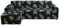 Jaotto Sofa Überwürfe Sofabezug Elastische Spandex Stretch Sofabezüge Couchbezug für L-Form Sofa Universal Waschbar Sofaüberwurf 2er Antirutsch(2 Sitzer+3 Sitzer,Schwarze Blätter)