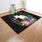 Teppich Einhorn 3D Rainbow Horse Print Kinderteppich Spiel Bodenmatte rutschfest Junge Mädchen Teppich Wohnzimmer Schlafzimmer Schwarz Grau Rosa Blumen Einhorn Fußabtreter (Farbe6,120 x 180 cm)
