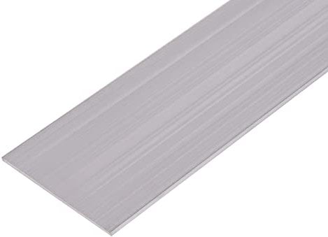 Alberts 473976 Profilé Plat | Aluminium, Naturel | 1000 x 70 x 3 mm, Gris