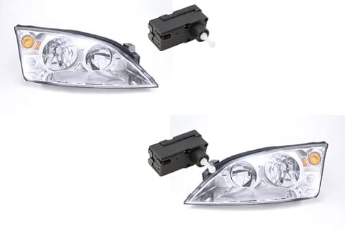 Johns, Scheinwerfer passend für Ford Mondeo 00-07 H7 H1 Set Links Rechts nit Stellmotor