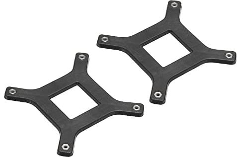 PATIKIL CPU Cooling Bracket Heatsink Backplate Cooling Mounting Sheet Plate Black for 775 1155 1366 CPU PC Cooling Heatsink Fan Pack of 2